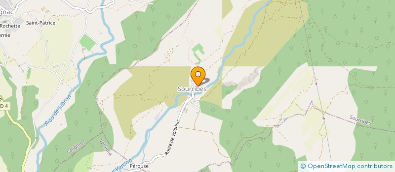 localisation de l'entreprise SCI LE LANCON  SOURRIBES
