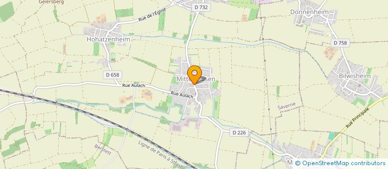 localisation de l'entreprise SCI LE LANDHOF  OLWISHEIM