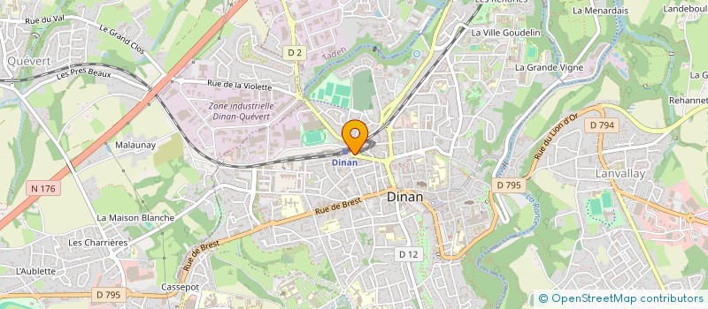 localisation de l'entreprise SCI LE LANDSER  DINAN