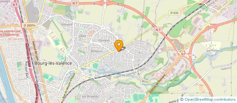 localisation de l'entreprise SCI LE LARIS  BOURG-LES-VALENCE