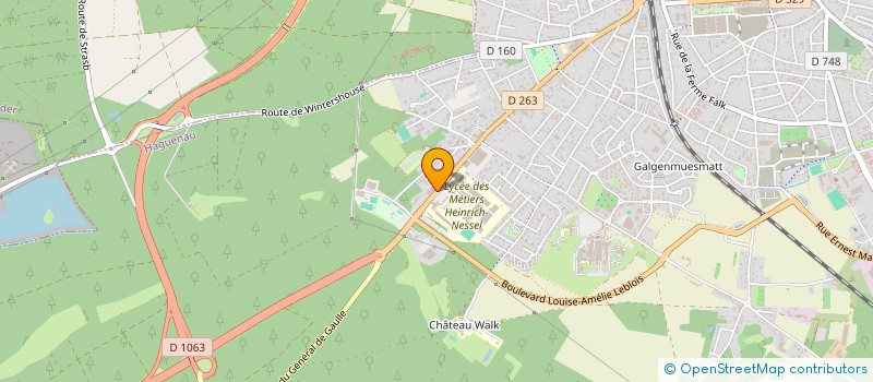 localisation de l'entreprise SCI LE LASER  HAGUENAU