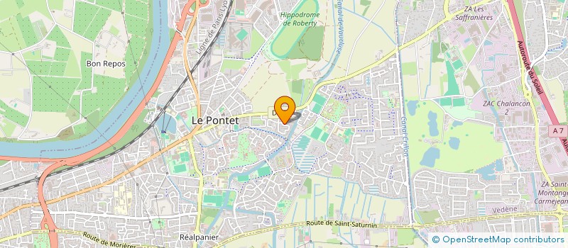 localisation de l'entreprise SCI LE LASER  LE PONTET