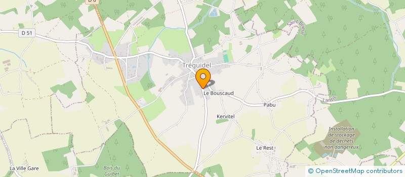 localisation de l'entreprise SCI LE LAUNAY  TREGUIDEL