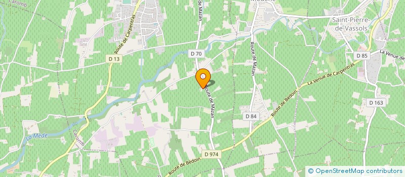 localisation de l'entreprise SCI LE LAURON  CAROMB