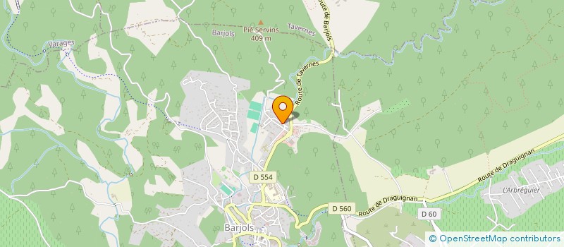 localisation de l'entreprise SCI LE LAUS  BARJOLS