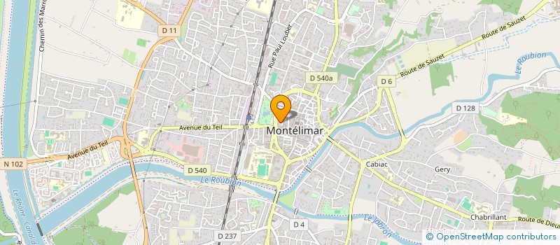 localisation de l'entreprise SCI LE LAUZET à MONTELIMAR