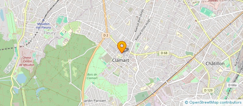 localisation de l'entreprise SCI LE LAUZET  CLAMART