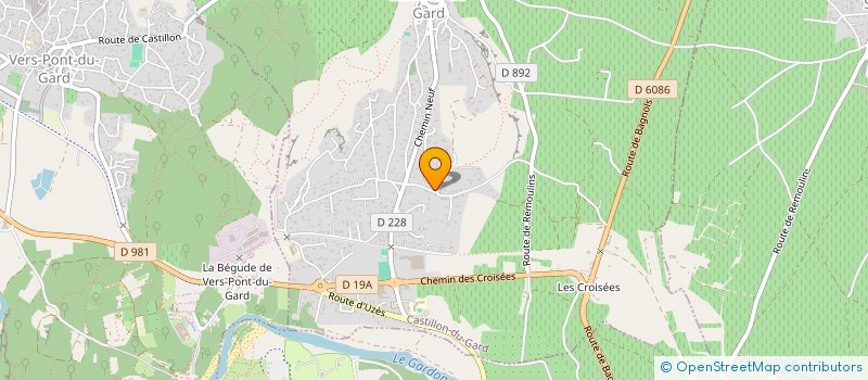 localisation de l'entreprise SCI LE LAVANDIN  CASTILLON-DU-GARD