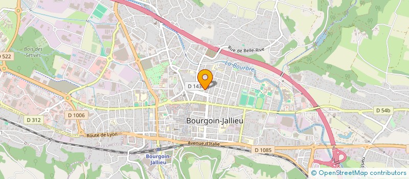 localisation de l'entreprise SCI LE LAVOIR  BOURGOIN-JALLIEU
