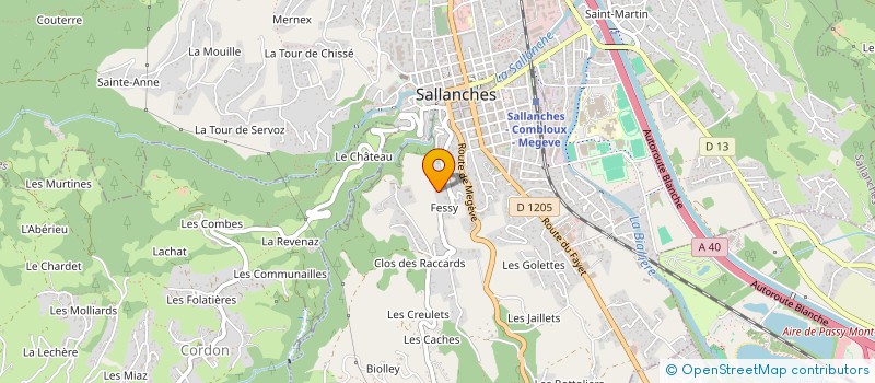 localisation de l'entreprise SCI LE LAVOIR  SALLANCHES