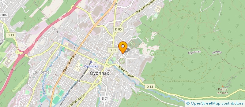 localisation de l'entreprise SCI LE LAVOIR à OYONNAX