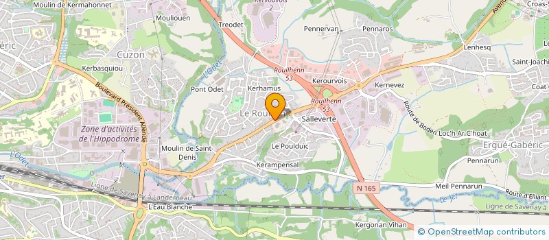 localisation de l'entreprise SCI LE LAY  ERGUE-GABERIC