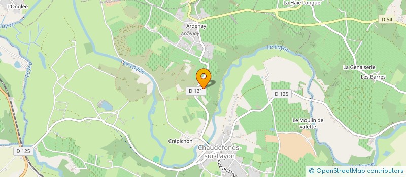 localisation de l'entreprise SCI LE LAYON  CHAUDEFONDS-SUR-LAYON