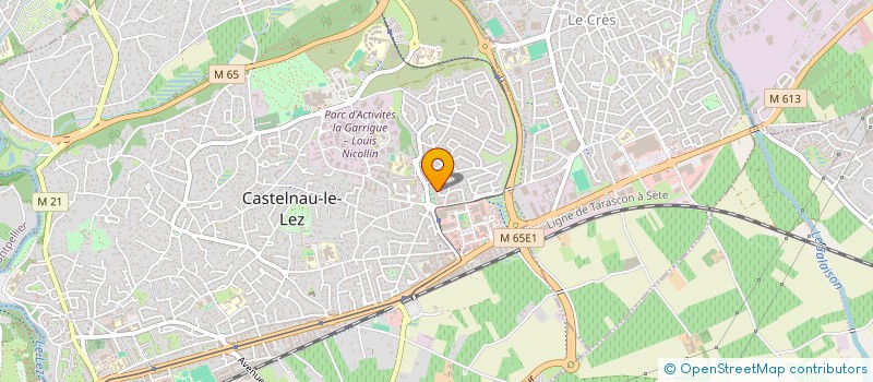 localisation de l'entreprise SCI LE LAZIN  CASTELNAU-LE-LEZ
