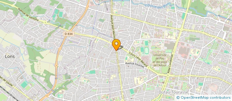 localisation de l'entreprise SCI LE LEEZ  BILLERE