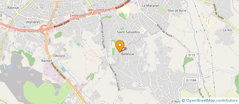 localisation de l'entreprise SCI LE LEUZE à ALBI