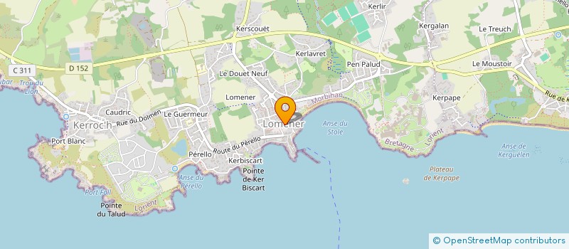 localisation de l'entreprise SCI LE LEVE à PLOEMEUR