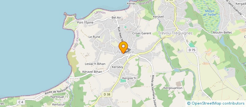 localisation de l'entreprise SCI LE LEVIER  TRELEVERN