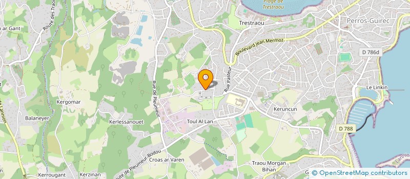 localisation de l'entreprise SCI LE LEVIER  PERROS-GUIREC