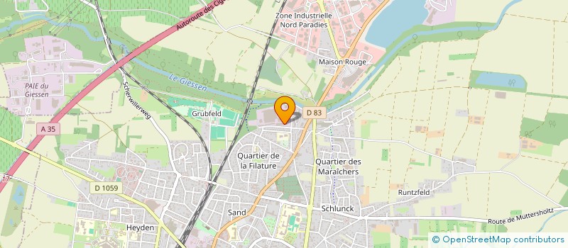 localisation de l'entreprise SCI LE LEVRIER  SELESTAT