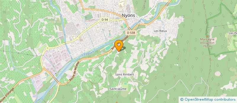 localisation de l'entreprise SCI LE LIAMONE  NYONS