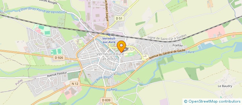 localisation de l'entreprise SCI LE LIBERATEUR  VERNEUIL D'AVRE ET D'ITON