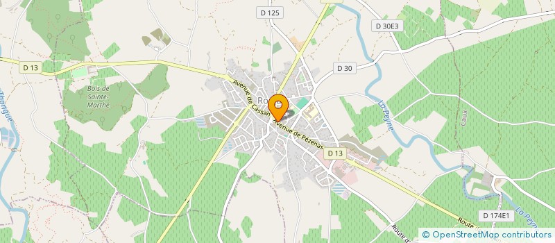 localisation de l'entreprise SCI LE LIBRON  ROUJAN