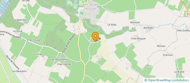 localisation de l'entreprise SCI LE LIEN DE LA MOTTE  SAINT-DIZANT-DU-GUA