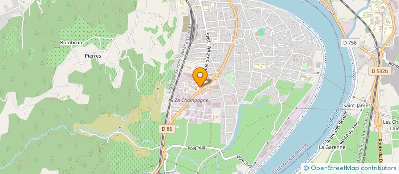 localisation de l'entreprise SCI LE LIERRE à TOURNON-SUR-RHONE