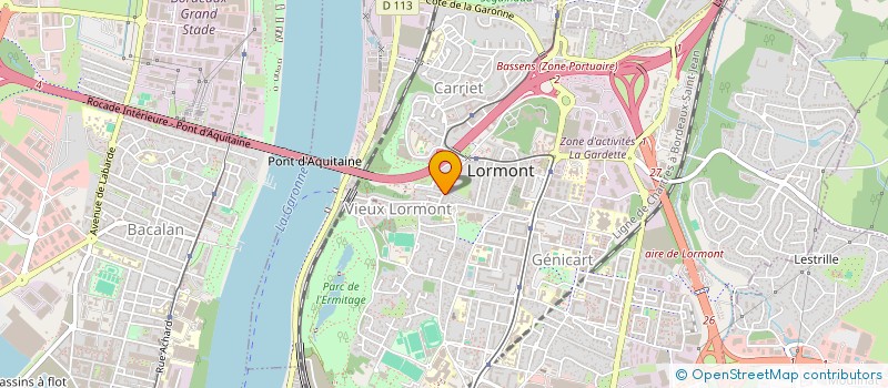 localisation de l'entreprise SCI LE LIEU  LORMONT