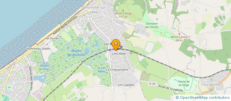 localisation de l'entreprise SCI LE LIEU BILL à BLONVILLE-SUR-MER