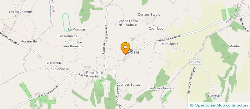 localisation de l'entreprise SCI LE LIEU VARIN  AUVILLARS