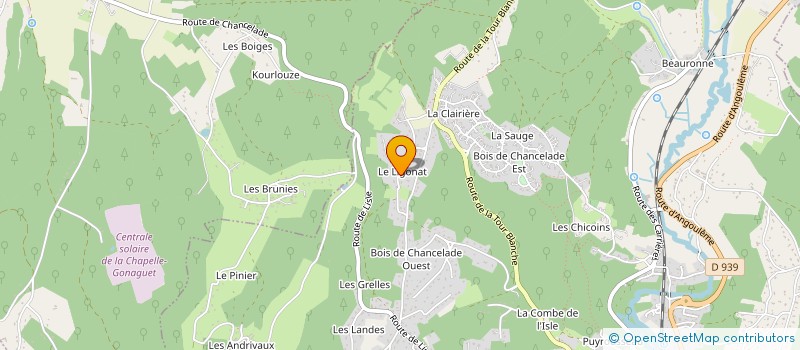 localisation de l'entreprise SCI LE LIGONAT  CHANCELADE