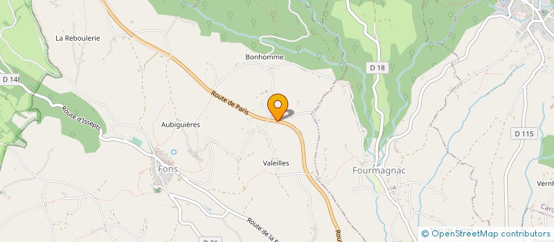 localisation de l'entreprise SCI LE LIMENET  FONS