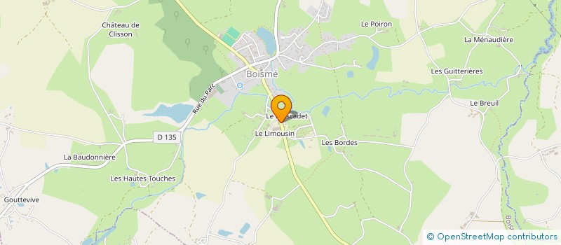 localisation de l'entreprise SCI LE LIMOUSIN à BOISME