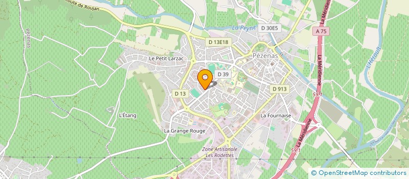 localisation de l'entreprise SCI LE LIMOUSIN  PEZENAS