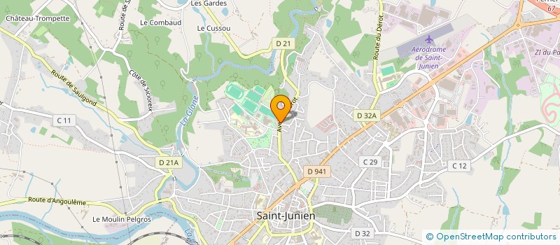 localisation de l'entreprise SCI LE LIMOUSIN à SAINT-JUNIEN
