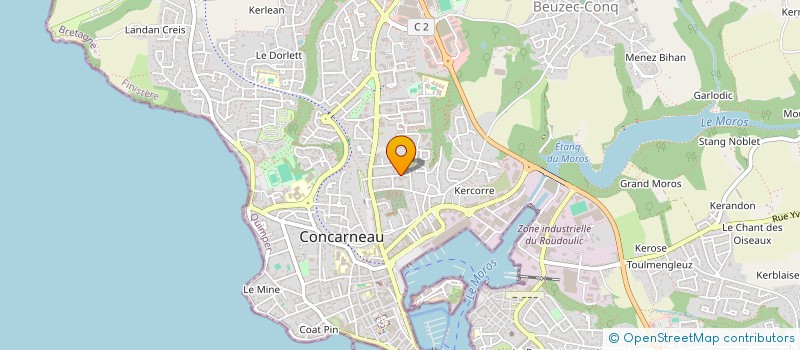 localisation de l'entreprise SCI LE LIN IMMO  CONCARNEAU