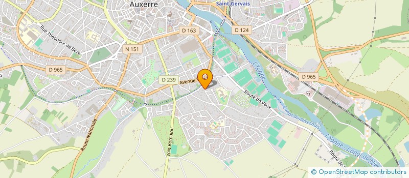 localisation de l'entreprise SCI LE LINGA à AUXERRE