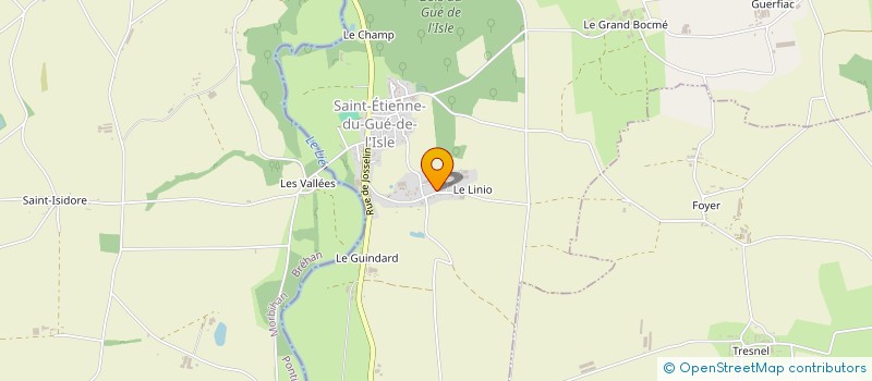 localisation de l'entreprise SCI LE LINIO  SAINT-ETIENNE-DU-GUE-DE-L'ISLE