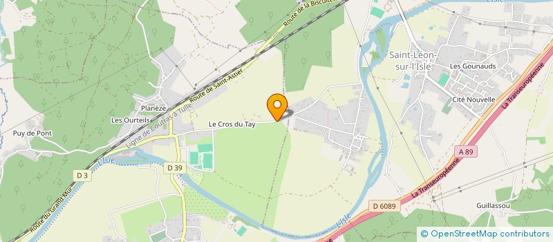 localisation de l'entreprise SCI LE LINK  NEUVIC