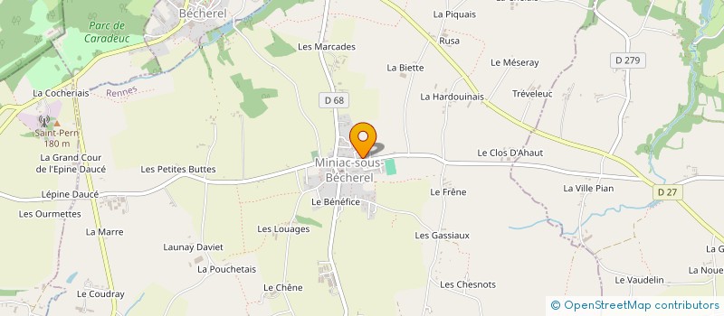 localisation de l'entreprise SCI LE LINON  SAINT-DOMINEUC