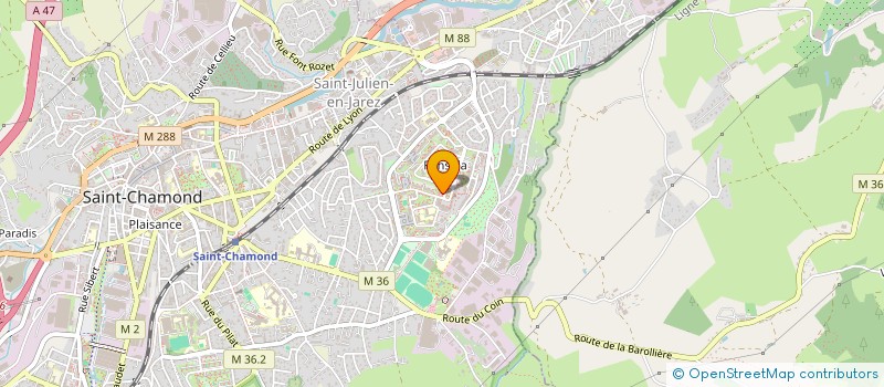 localisation de l'entreprise SCI LE LION  SAINT-CHAMOND