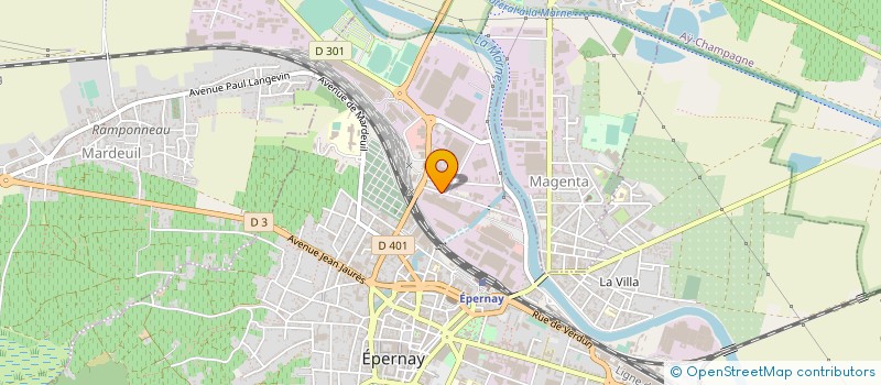 localisation de l'entreprise SCI LE LION à EPERNAY