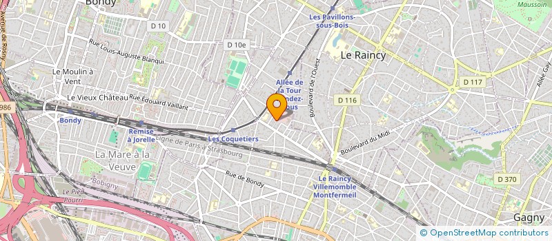 localisation de l'entreprise SCI LE LIVET  VILLEMOMBLE