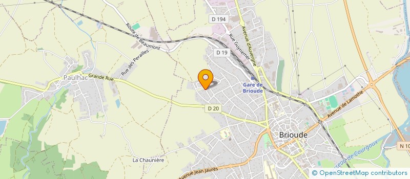 localisation de l'entreprise SCI LE LIVRADOIS  BRIOUDE