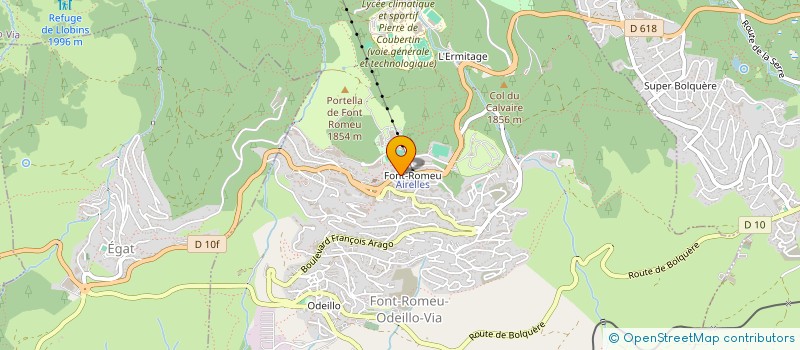 localisation de l'entreprise SCI LE LLAT  FONT-ROMEU-ODEILLO-VIA