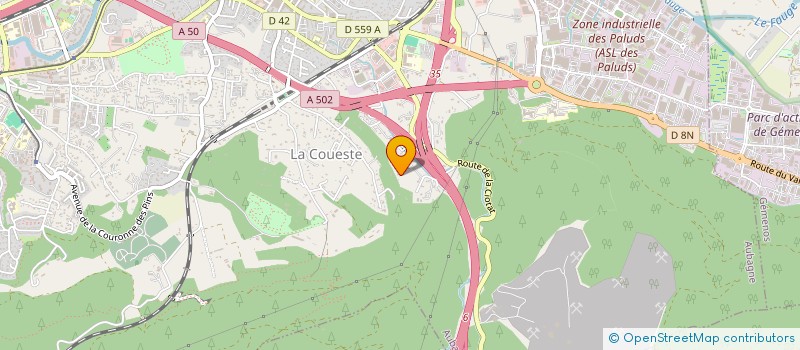 localisation de l'entreprise SCI LE LOCAL à AUBAGNE