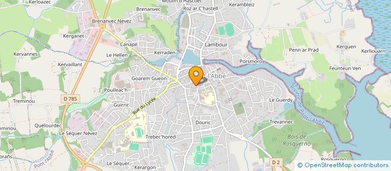 localisation de l'entreprise SCI LE LOFT  PONT-L'ABBE