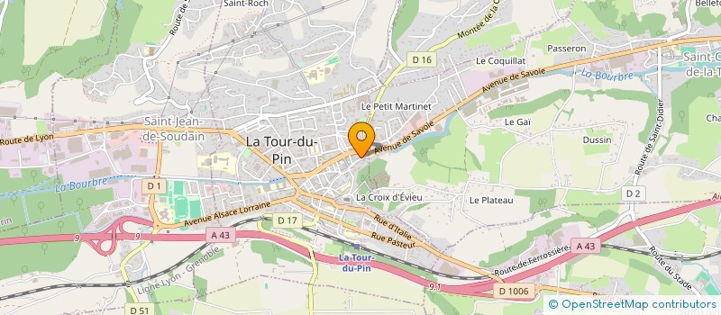 localisation de l'entreprise SCI LE LOFT  LA TOUR-DU-PIN